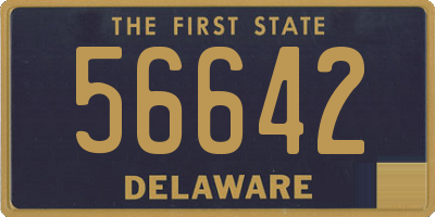 DE license plate 56642