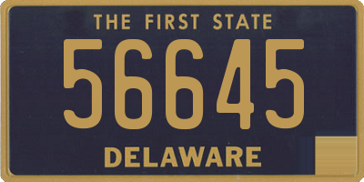 DE license plate 56645