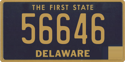 DE license plate 56646