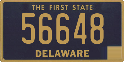 DE license plate 56648