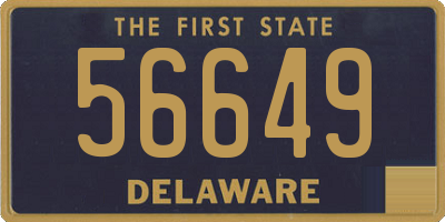 DE license plate 56649