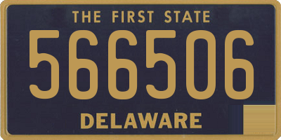 DE license plate 566506