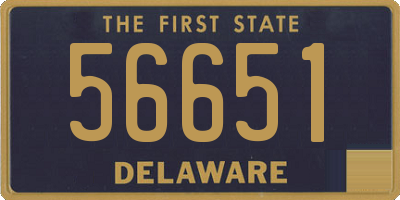 DE license plate 56651