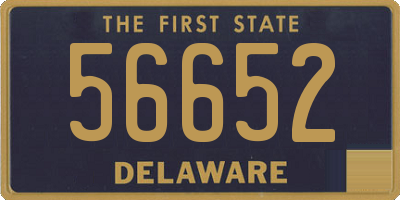 DE license plate 56652