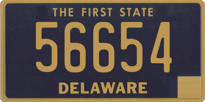 DE license plate 56654