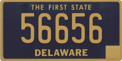 DE license plate 56656