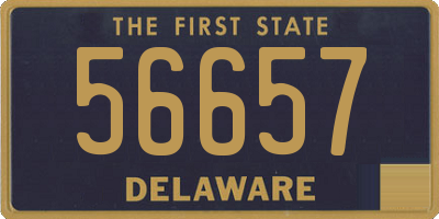 DE license plate 56657