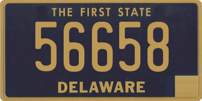 DE license plate 56658