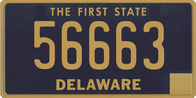 DE license plate 56663