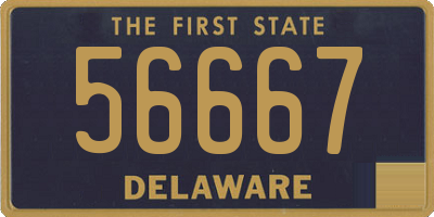 DE license plate 56667