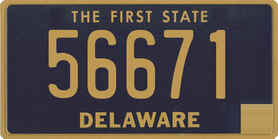 DE license plate 56671