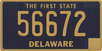 DE license plate 56672