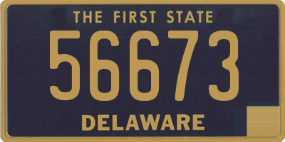 DE license plate 56673