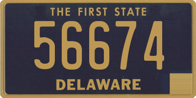 DE license plate 56674