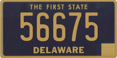 DE license plate 56675