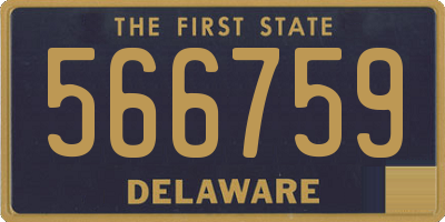 DE license plate 566759