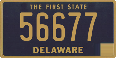 DE license plate 56677
