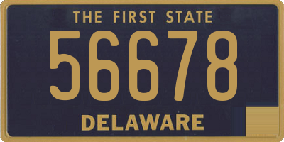 DE license plate 56678