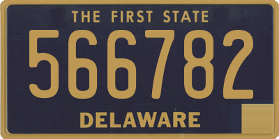 DE license plate 566782