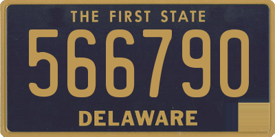 DE license plate 566790