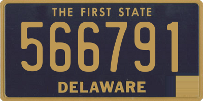 DE license plate 566791