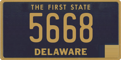 DE license plate 5668