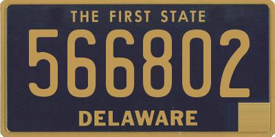 DE license plate 566802