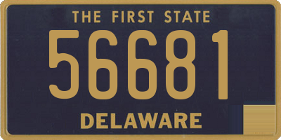 DE license plate 56681