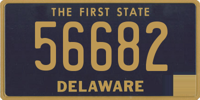 DE license plate 56682