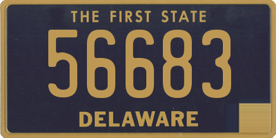 DE license plate 56683