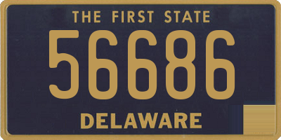 DE license plate 56686