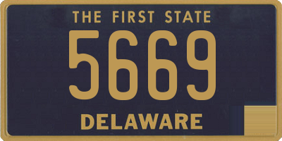 DE license plate 5669