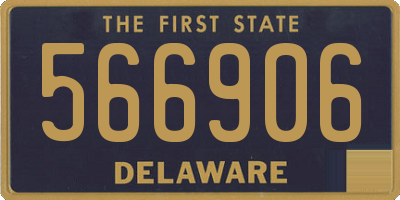 DE license plate 566906