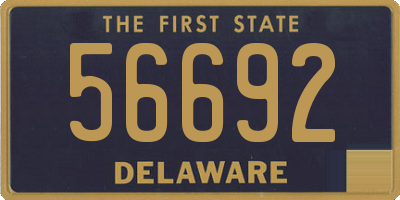 DE license plate 56692