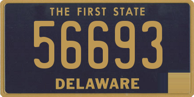DE license plate 56693