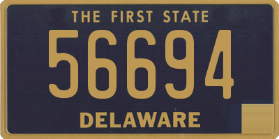 DE license plate 56694