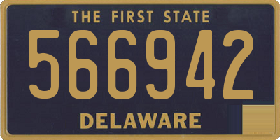 DE license plate 566942