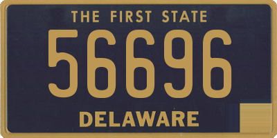 DE license plate 56696