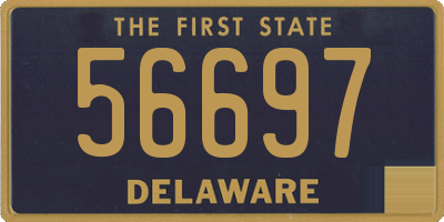 DE license plate 56697