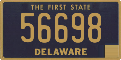 DE license plate 56698