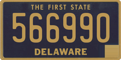 DE license plate 566990
