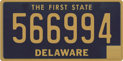 DE license plate 566994