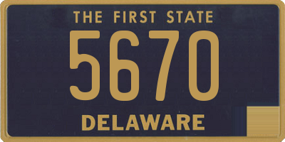 DE license plate 5670