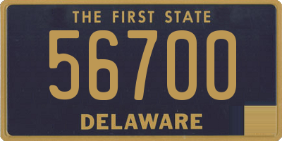 DE license plate 56700