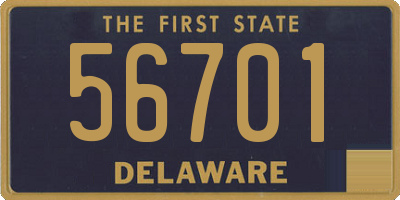 DE license plate 56701