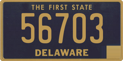 DE license plate 56703