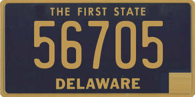 DE license plate 56705