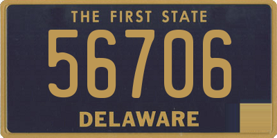 DE license plate 56706