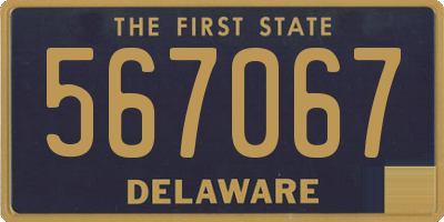 DE license plate 567067
