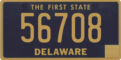 DE license plate 56708